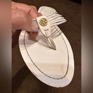 White Tory Burch Sandals